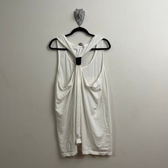 Y2K Vintage Disney 2X Mens tank top white beach Emerald Isle. NC nautical summer - Picture 6 of 8